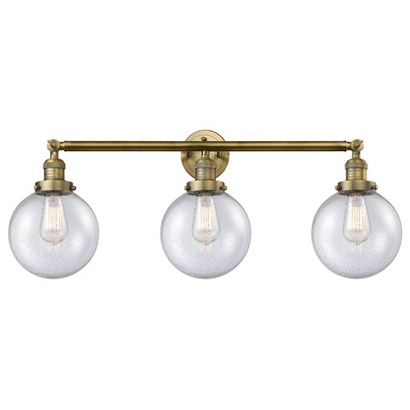 Innovations Lighting 3 Light Vintage Dimmable Led Adjustable Bathroom Fixture 205-BB-S-G204-8-LED
